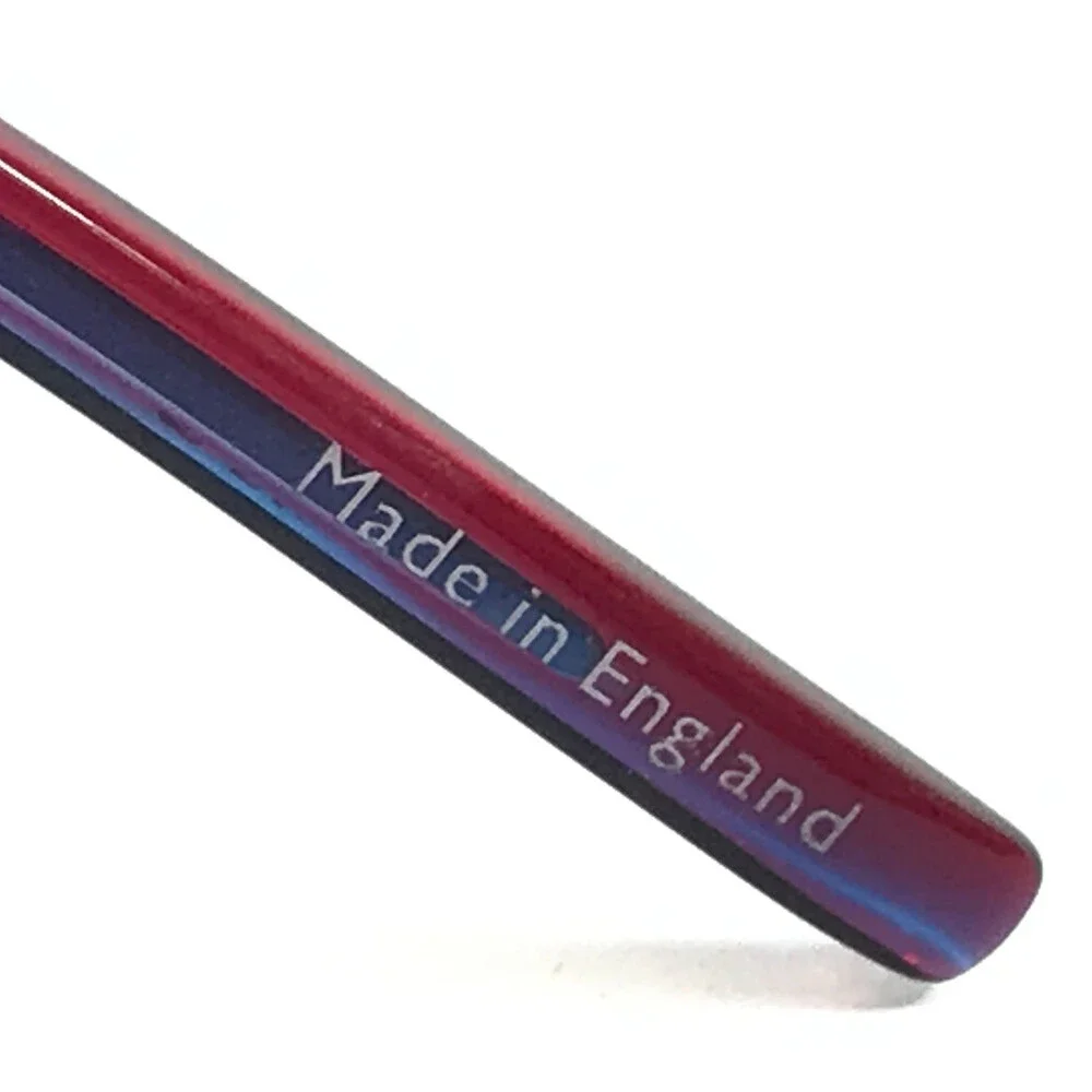 Tom Davies Eyeglasses Frames TD760 Col. 1018 Blue Purple Red Horn 50-15-140